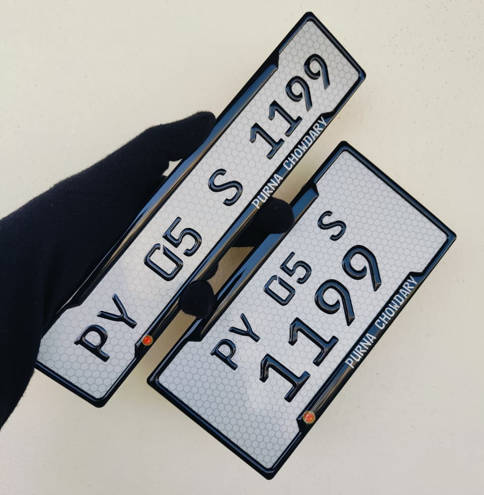 Buy Bike gel number plates Puducherry